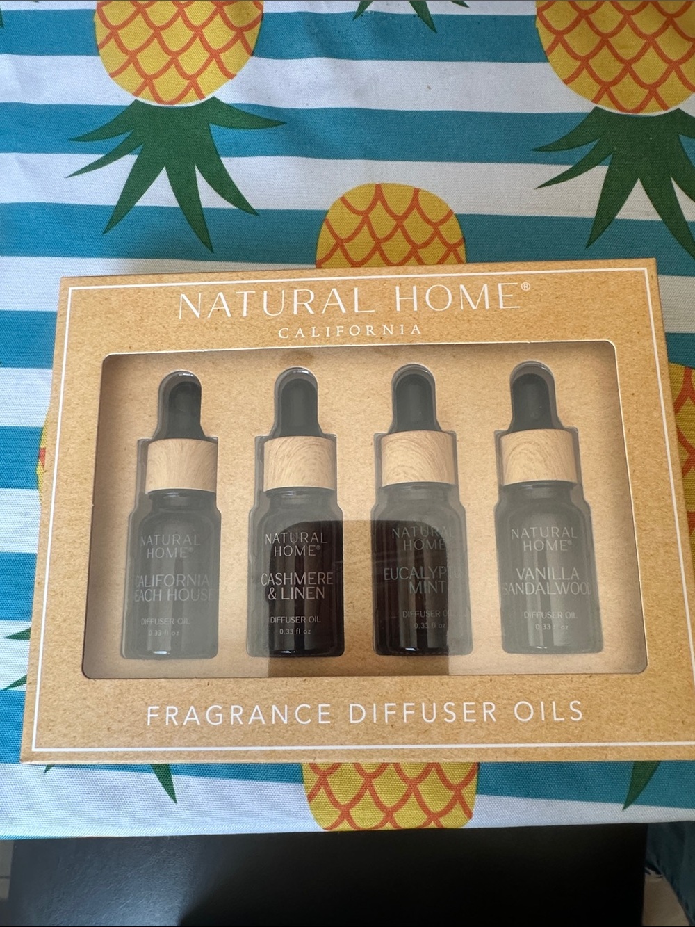 Natural Home Fragrance Diffuser Oils - Brown 4-Pack
